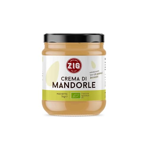 ZIG – Crema de almendras orgánica – Un solo ingrediente, 100% almendras 1 kg