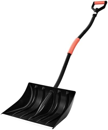 VEVOR Snow Shovel for Driveway, 17 in Wide Plastic Snow Shovel wi...