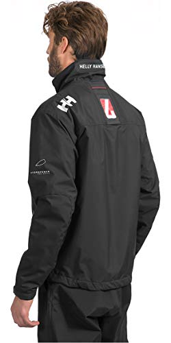 Image of Helly-Hansen mens Crew Midlayer Fleece Lined Waterproof Windproof Rain Jacket
