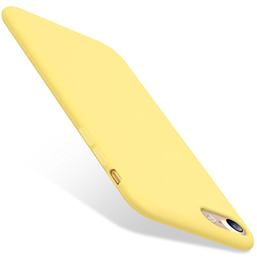 TORRAS Designed for iPhone SE Case 2nd/ iPhone 7 Case/iPhone 8, Liquid Silicone Gel Rubber Case Soft Microfiber Compatible with iPhone 8/ iPhone 7/ iPhone SE 2nd Generation, Yellow