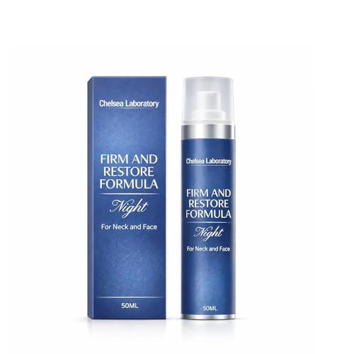 Wonderfeel Younger Chelsea Laboratory Firm & Restore Formula Night Cream for Face and Neck Anti-Aging Moisturizer with Collagen & Peptides Hydrating Formula for Smoother-Looking Texture 50ml