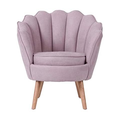 Zons Throne - Sillón rosa de antelina y madera de caucho Cover