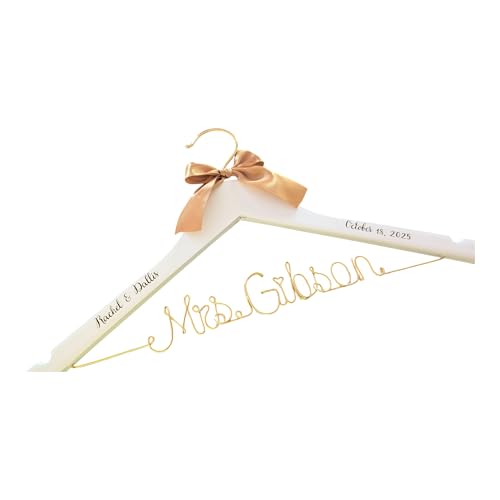 Personalized Bridesmaid Gift, Bridal Hanger, Bridal Shower Gift