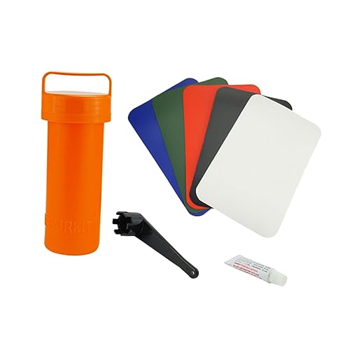 SUPVOX Flatable Boat Patch Kit 1 Set Damaged Leaking Hole Repair Patch for Kayak Dinghy Drift Boats Polyethylene Kayak Repair Kit Waterproof Patch Tool