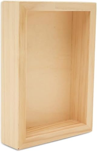 Miniatura 22 de Lienzo de madera estrecho de 10 x 20 x 1-1/2 pulgadas, paquete de 2 carteles de madera en blanco con marco, paneles de madera con cuna