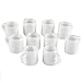 NWFashion 10PCS Miniature White Ceramics Cup for Scale Dollhouse Kitchen Room Scenery