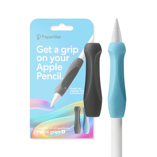 Paperlike's Pencil Grips for Apple Pencil 1st & 2nd Gen., USB-C & Pro - Set of 2 - Ergonomic precision