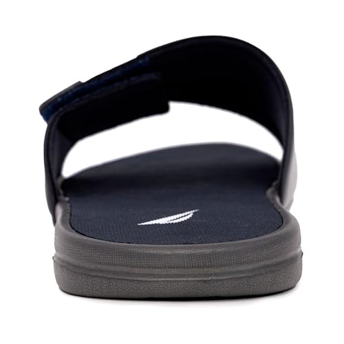 Image of Nautica Men's Athletic Slide Sandal, Adjustable Straps, Comfort Slip-On