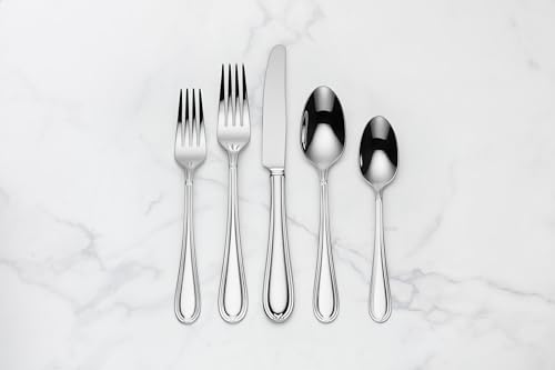 Lenox 893846 Ashbridge 80-Piece Flatware Set, 12.55, Metallic thumb #2