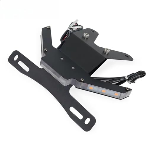 Support plaque immatriculation Ninja 250 eliminator avec feu eclairage plaque moto