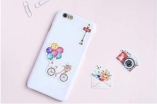Mini Size Scrapbook Stickers, 45pcs DIY Decoration Travel Stickers Life Set for Travel Case, Laptop, Planners, Calendars, Scrapbook, Suitcase, Notebooks, Journal, Dimension Less 44mm(Travel)