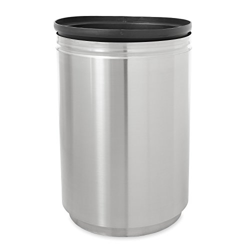 Caneca de basura metálica abierta Rubbermaid 30 gal miniatura 3