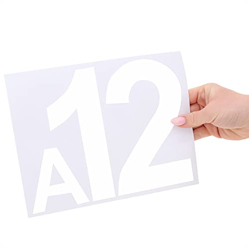 com-four® 32-teiliges Aufkleber-Set für Mülltonnen - Klebezahlen Beschriftung für Hausnummern - Markierung von Mülltonne, Briefkasten - Etiketten für Außen & Innen (032 Stück - Mülltonnen-Etiketten)