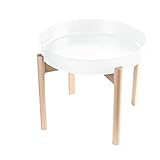  Table D\'Appoint Table Basse en Bois Massif en métal Table d\'appoint en Bouleau Massif Petite Table à thé Table de Chevet Balcon Maison Petite Table d\'appoint Table d\'ordinateur Simple