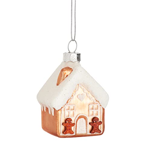 Image of Sass & Belle Gingerbread House Shaped Bauble