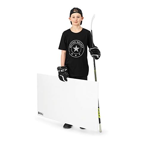Better Hockey Extreme Shooting Pad - Size 24 inches x 48 inches - Simulates The Feel of Real Ice - Easy to Carry - Great for Shooting, Passing and Stickhandling - Weather Proof Coating Cover