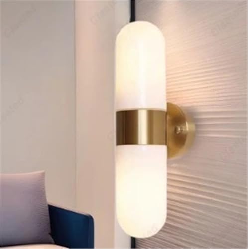 Aplique de pared LED dorado con luz tricolor E27 para iluminar y decorar tu dormitorio 4