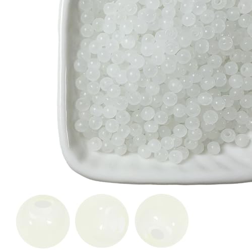 PAMIR TONG 4mm White Glass Seed Beads Bulks 2000pcs for Jewelry Making