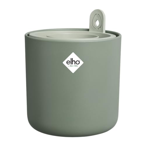 Elho Amazing Avocado Pot 12 - Kit Per Coltivare Le Piante Di Avocado - 100% Plastica Riciclata - Ø 12 X H 12,1 Cm - Verde/Verde Foglia