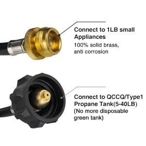 BLUEFIRE-8FT-High-Pressure-Propane-Tank-Adapter-Hose-1lb-Devices-to-20lb-LP-Fuel-Cylinder-Service-Valve-Converter-for-Camping-Gas-Stove-Heater-Grill