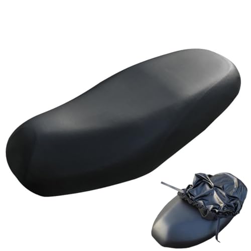 IOURVYA Funda para Asiento de Moto Impermeable y Universal, Piel elástica, protección Solar y contra la Lluvia, Antideslizante, resiste arañazos y es Transpirable.