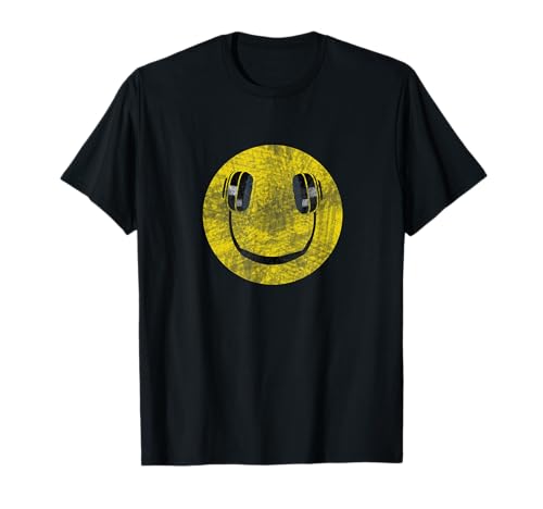 Smile Headphones Face T-Shirt