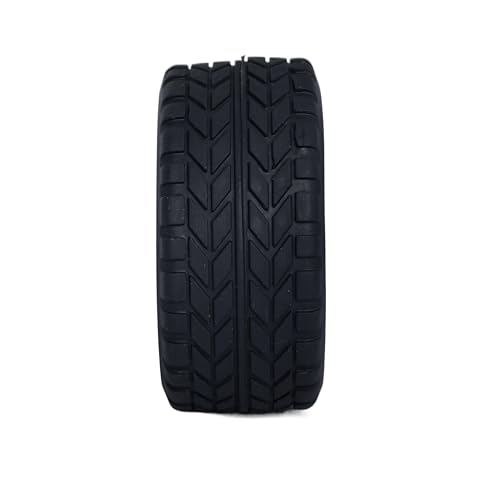 KEEDA Pack of 4 Rubber Tyres with Foam Inserts Tyres for 1/10 HSP Tamiya HPI Kyosho RC On Road Runflating Touring Car (J, 62 mm) - Image 3