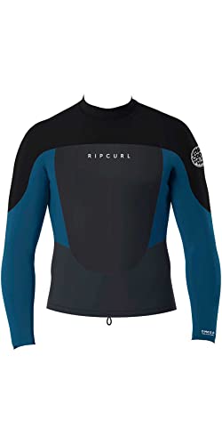 Chaqueta de traje de neopreno Rip Curl para hombre Omega manga larga 1.5mm azul talla XL