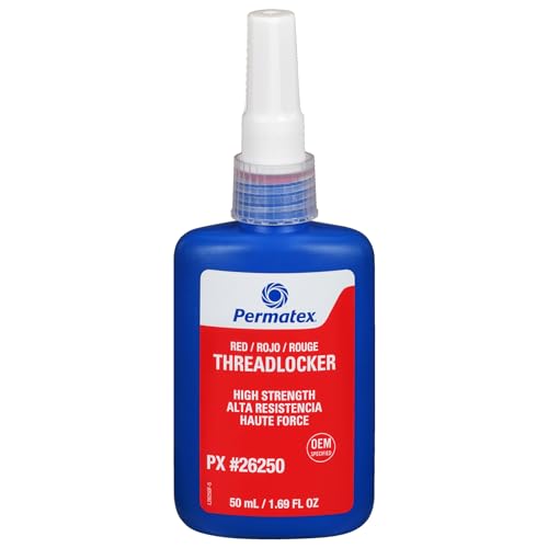 Image of Permatex 26250 Permanent Strength Threadlocker Red, 50 ml