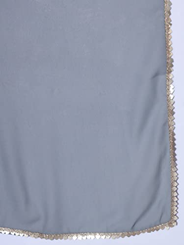 Image of SHOPPING QUEEN Women's Georgette Chikankari Kurta Set with Dupatta