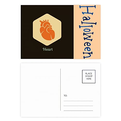Cartes postales Halloween Body Heart lot de 20 pour remerciements