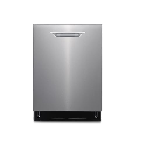 BLACK+DECKER 24" Designer Series Built-In Dishwasher, 14-Place Setting Capacity with Stainless Steel Tub, 6 Wash Programs and Smart Wash System, Low Noise, ENERGY STAR Certified, BDW400MS