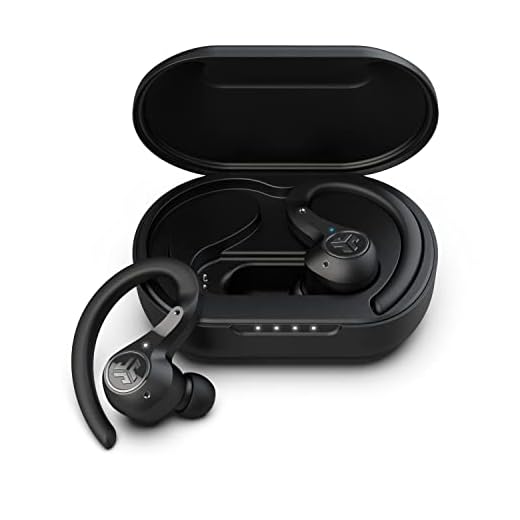 JLab Epic Air Sport ANC True Wireless Bluetooth 5 Earbuds | Headphones for Working Out | IP66 Sweatproof | 15-Hour Battery Life, 55-Hour Charging Case | Music Controls | 3 EQ Sound Settings