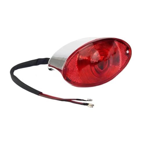 Feu stop arrière de moto style Lucas en ABS premium pour plaque Touring 12V