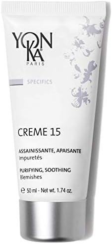 Yon-Ka Specifics Creme 15 (50ml) Acne Treatment Cream to Purify and Balance Blemish Prone Skin, Soothe Irritation with Chamomile, Paraben-Free