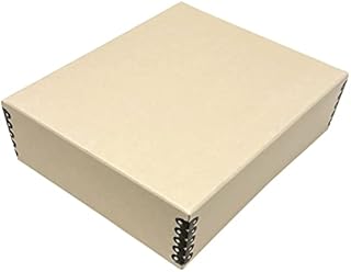 Golden State Art, Archival Storage Box, Acid-Free Drop Front Museum Box with Metal Edge for Storing Artwork Photos Documents Prints Arts And Crafts (11x17x3 Inches)