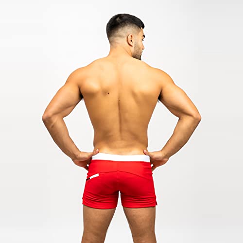 Taddlee Men Swimwear Swimming Boxer Briefs Bikini Pockets Solid Swimsuits Trunks4