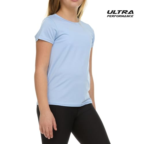 Girl's Athletic Shirts 3 Pack Crew Neck Short Sleeve Tees Summer Active Tops for Teen Girls Soccer & Sports Tshirts for Teens2