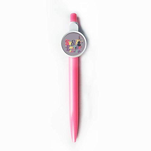 Stylo à bille rétractable bleu avec motif notes de musique pour personnaliser vos notes