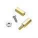 180 Pcs M2.5 Brass Hex Standoff Screw Nut Assortment Kit, Male Female Spacer Posts with Storage Box for Electronics, Motherboard, PCB, and Industrial Hardware Applications