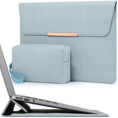 HYZUO 15-16 Zoll Laptop-Hülle mit Ständer für MacBook, Blass Blau | für MacBook Pro 16 M5/M4/M3/M2/M1 Pro/Max A3428 A3429 2026-2019, MacBook Pro 15 2015-2012, Samsung Galaxy Book F