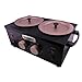 Waxness WN-5002 Elite-Series Double Professional Wax Heater Black, 2 x 1 lb Capacity, Electronic Temperature Control, 300W, Dual Pot Wax Warmer for Professional Use