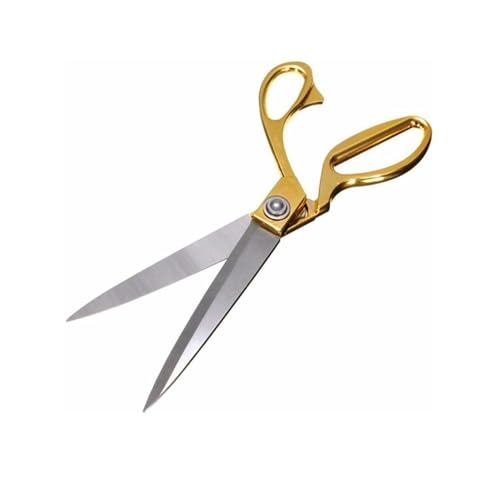 Image of Utility 8.5 Inch all Purpose Golden Scissors, Gold Kitchen Shears or Ribbon Cutting - Household Stainless Steel Golden Scissors - Multi-Purpose Stainless Steel Sharp Blades