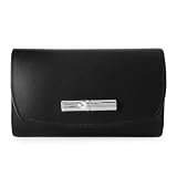 [ロンシャン] 2つ折り財布 LE ROSEAU コンパクトウォレット 30002 HCN 001 LONGCHAMP ブラック 黒 [並行輸入品]