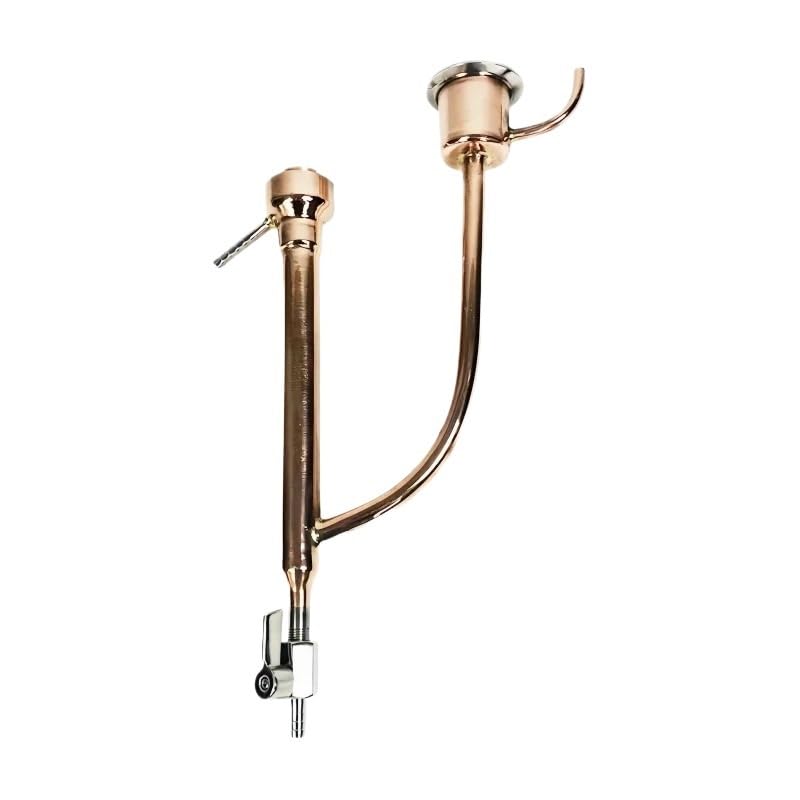 Zespół urządzenia do pobierania próbek miedzi Kołnierz 3 "(76 mm) OD91 mm z gwintem zewnętrznym 1/4" Przemysłowa złączka rurowa(With Ball Valve)