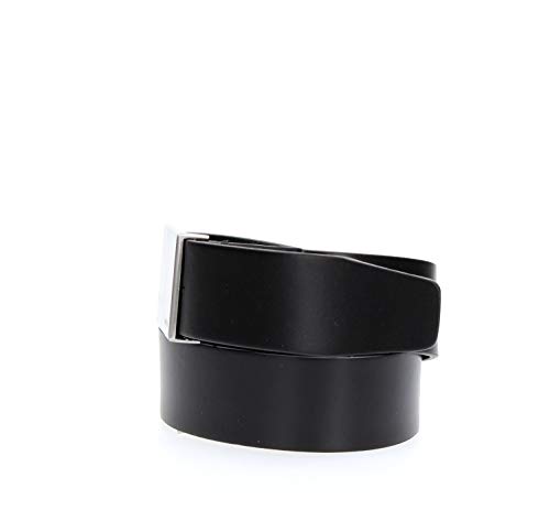 Calvin Klein Męski pasek Formal Plaque Belt 3,5 cm skórzany pasek, czarny (black 001), 105|#105|#677 (Herstellergröße: 105)