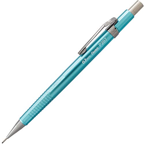 Image of Pentel Sharp Mechanical Pencil, (0.7mm), Medium Line, Metallic Barrel, Assorted Colors, Pack of 3 (P207MBP3M1)