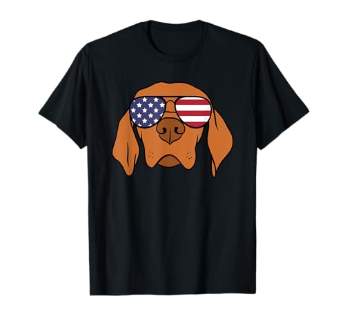 Hungarian Vizsla Dog 4th of July T-Shirt