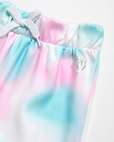 Body Glove Girls' Fleece Jog Set - 2 Piece Cozy Fleece Tie Dye Pullover Hoodie And Jogger Sweatpants (Size: 7-12), Size 10, Cotton Candy Tie Dye #TOP3