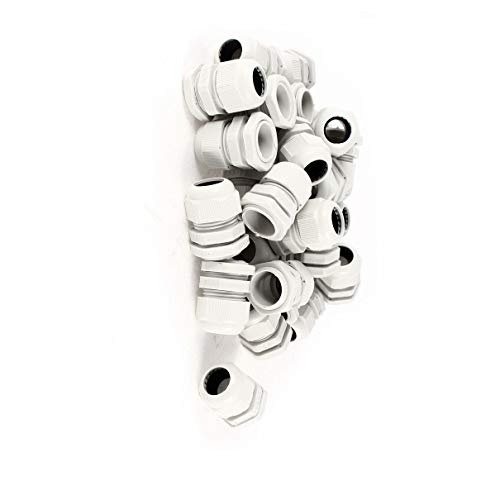 Aexit 30x M24 Grease Waterproof PG19 Compress Cable Stuffing Locknuts Electrical Gland 12-15mm